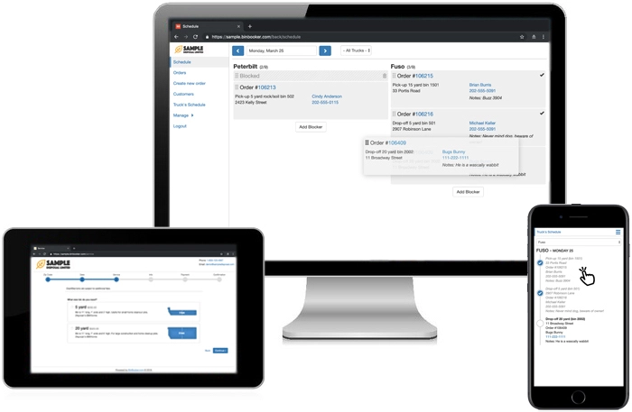 Image of desktop, tablet and phone
